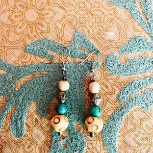 Sale! Aborigine bone stone silver VTG